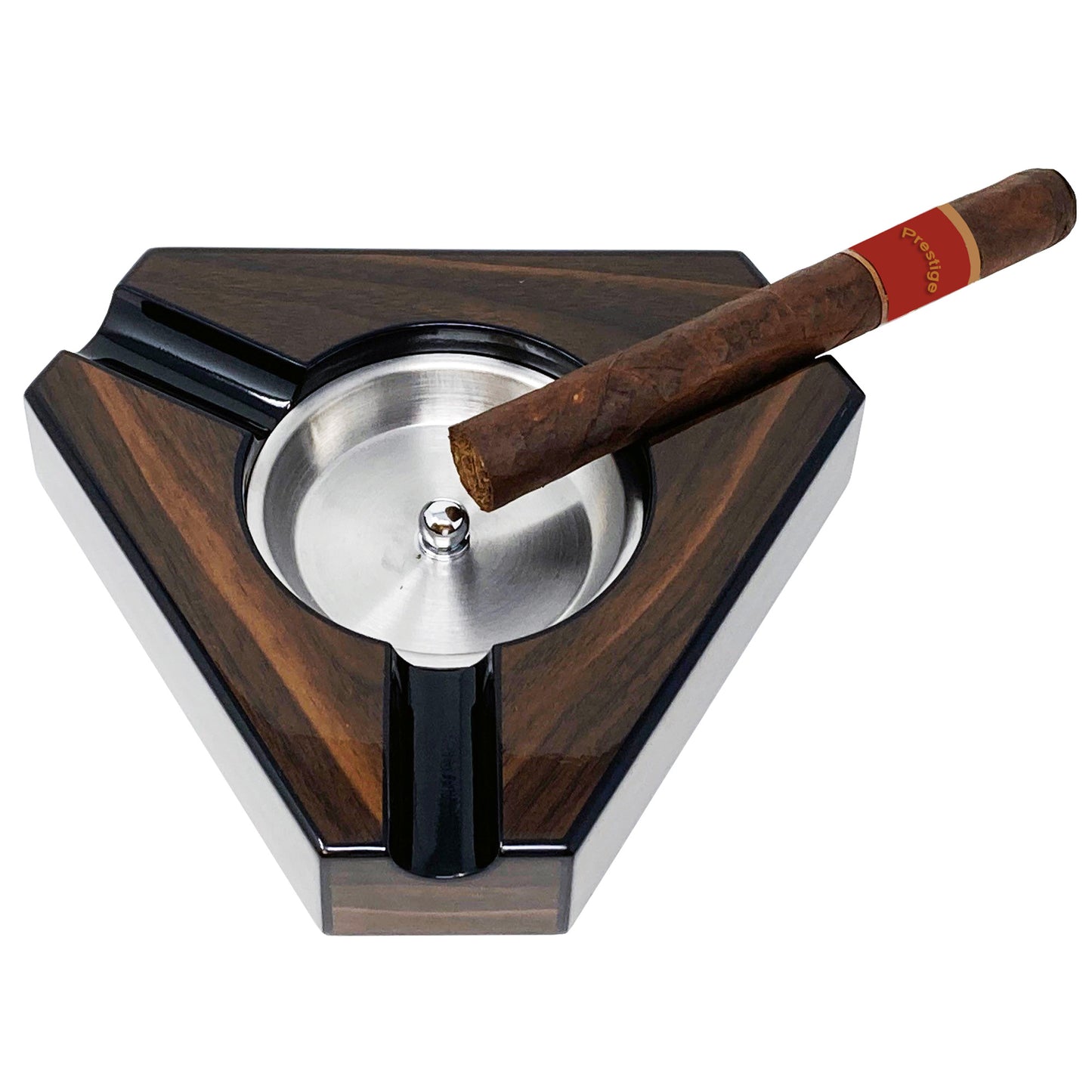 Triangular Lacquer Ashtray.