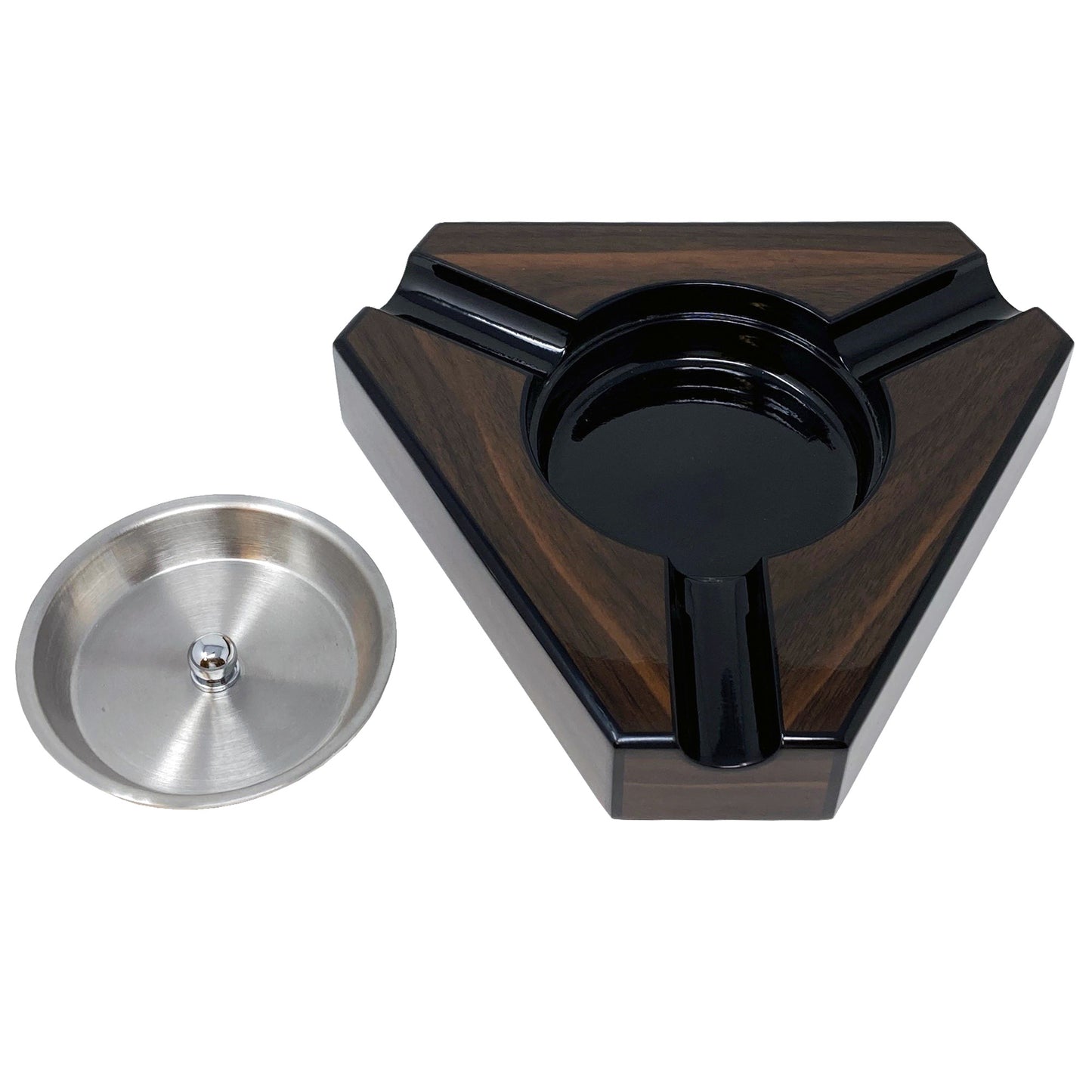 Triangular Lacquer Ashtray.