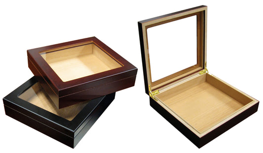 The Chateau Glass top Humidor - Afterburner Cigar store