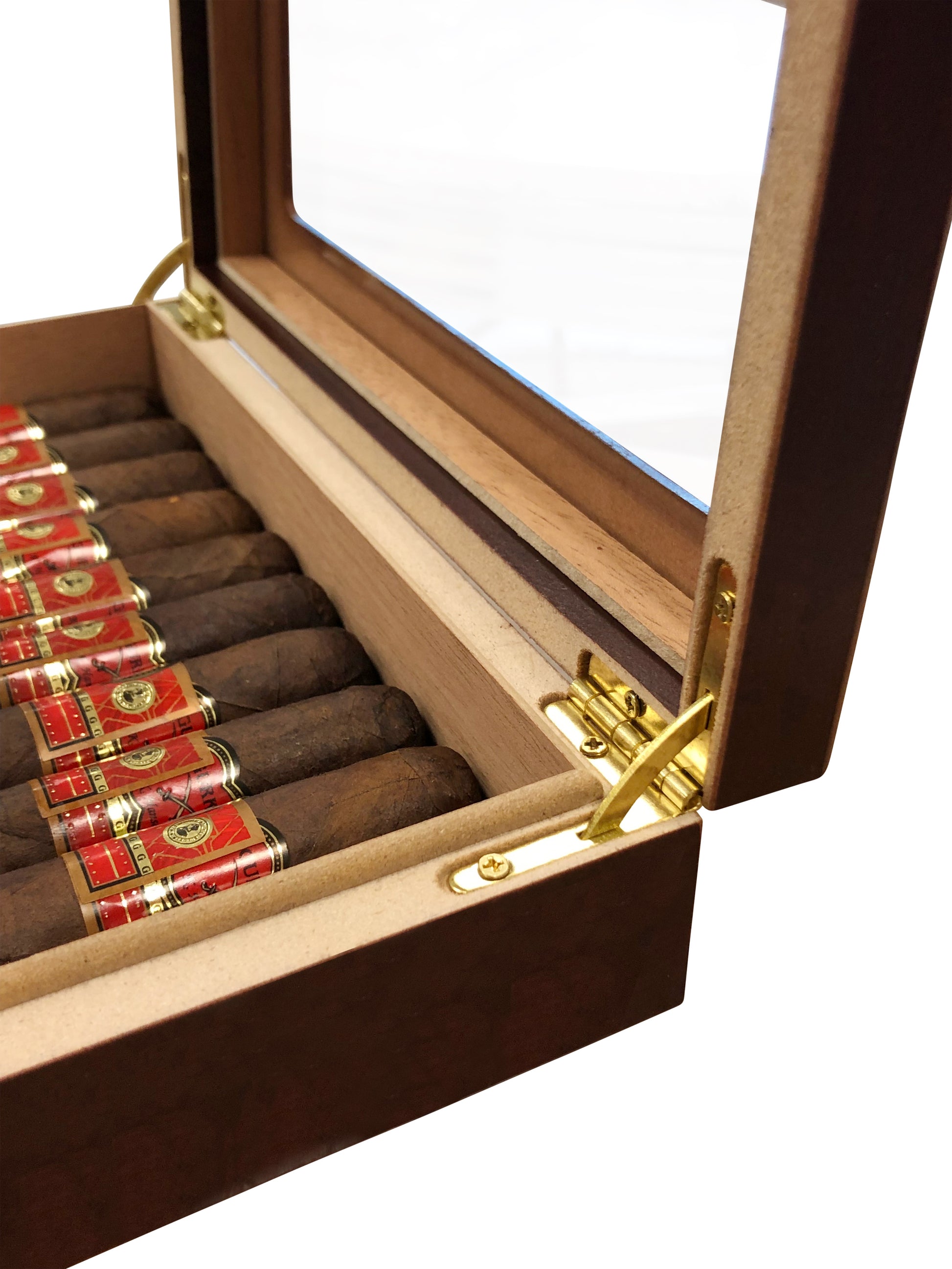 The Chateau Glass top Humidor - Afterburner Cigar store