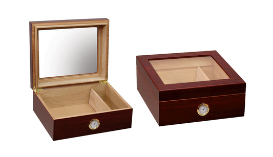 The Chalet Glass top humidor - Afterburner Cigar store