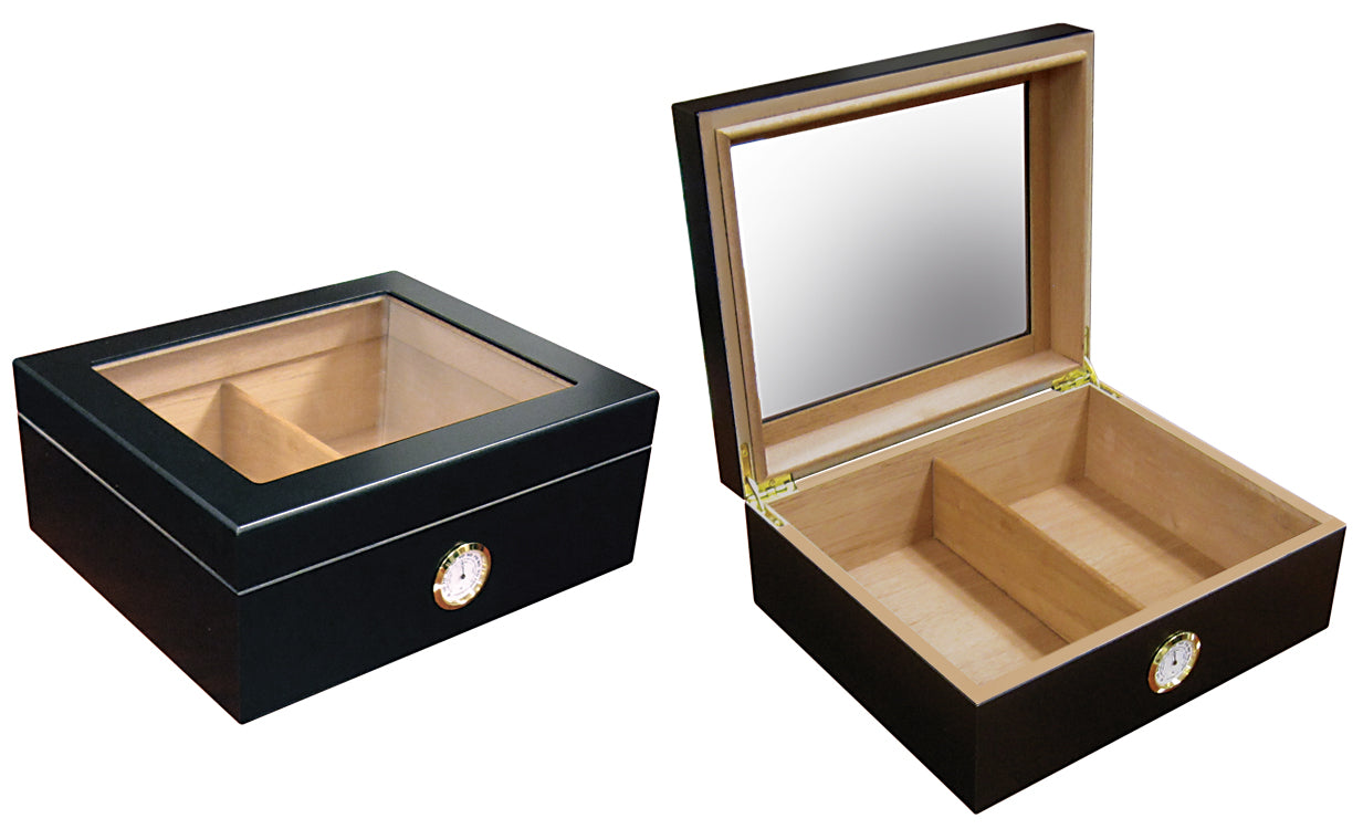 The Chalet Glass top humidor - Afterburner Cigar store