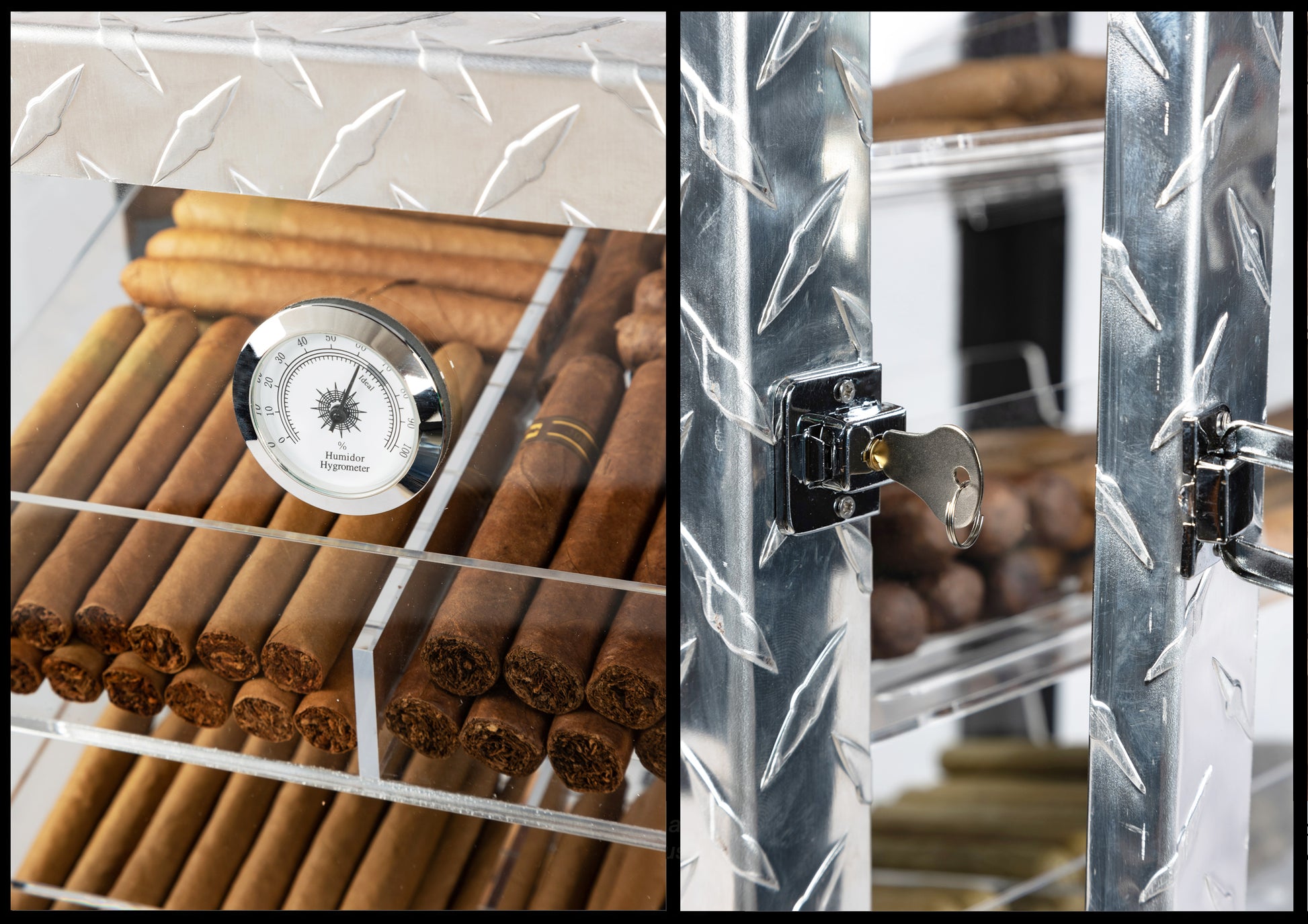 The Diamond Plate Humidor.