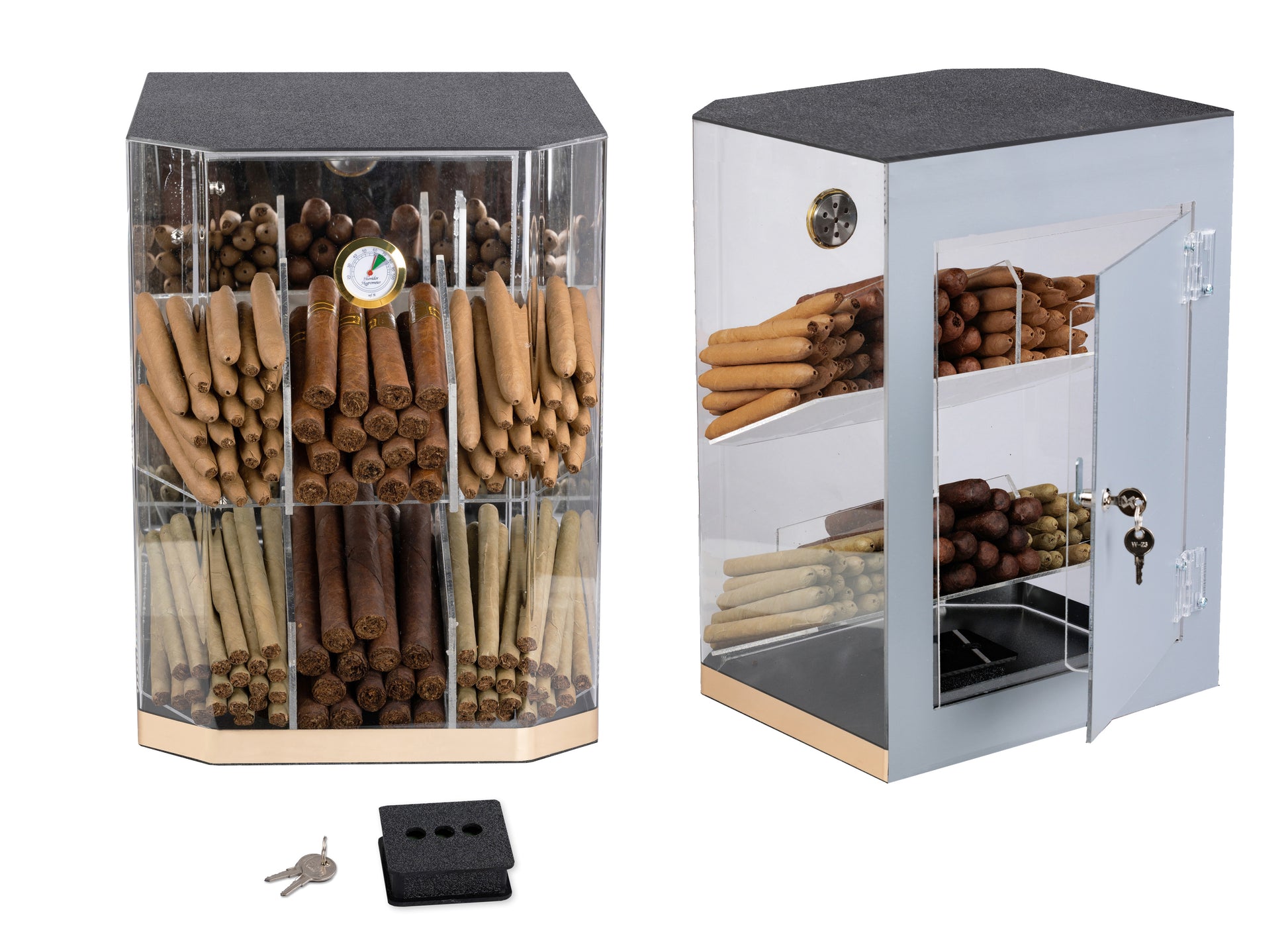 The Franklin Acrylic Display Humidor - Afterburner Cigar store