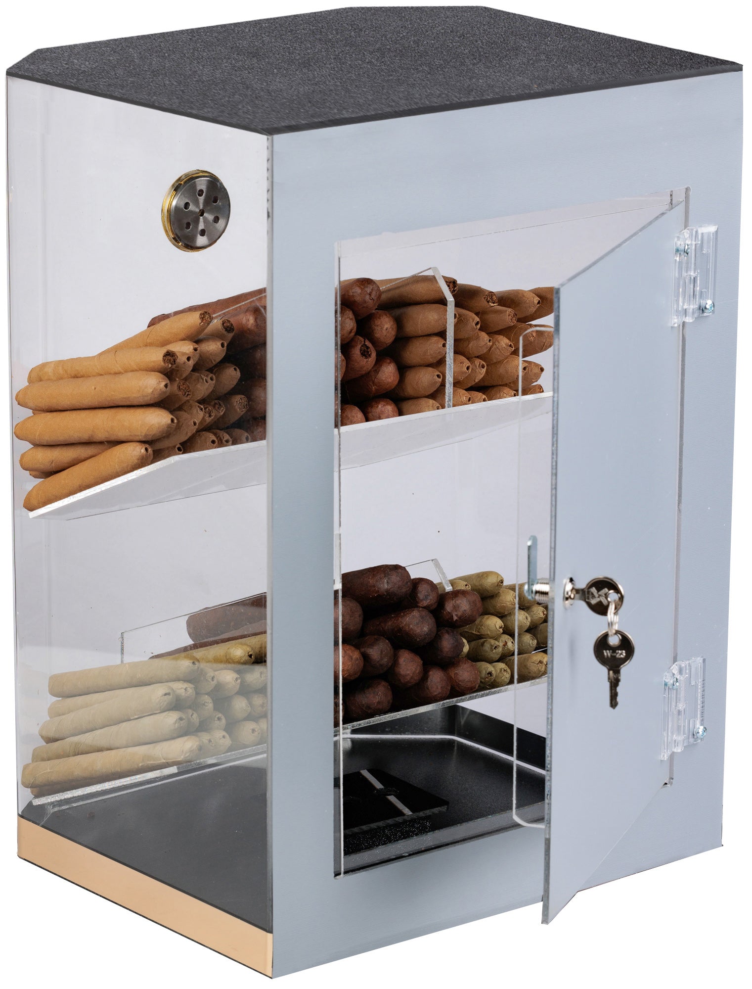 The Franklin Acrylic Display Humidor - Afterburner Cigar store