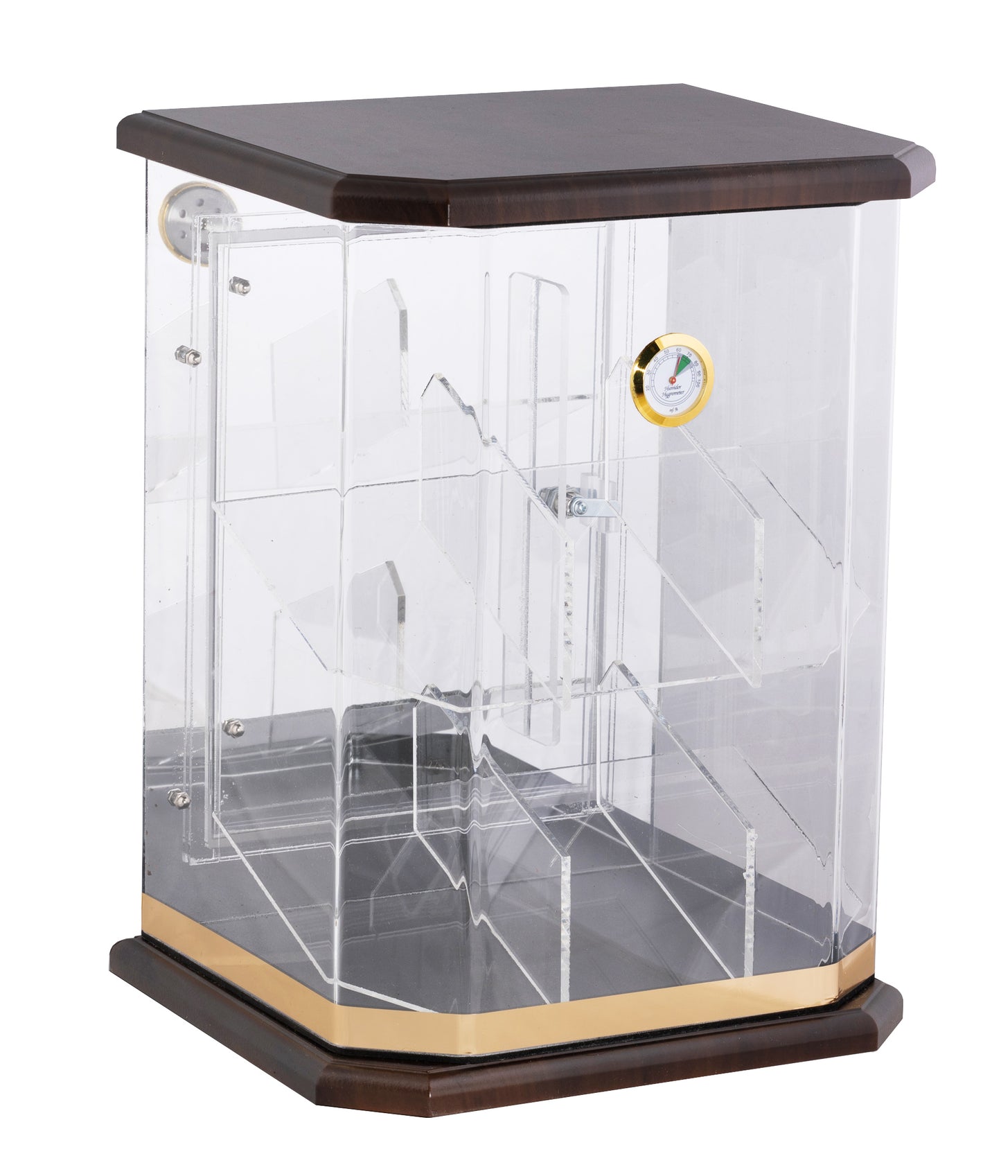 The Franklin Wood & Acrylic Display Humidor - Afterburner Cigar store