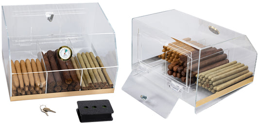The Laurence Acrylic Display Humidor - Afterburner Cigar store