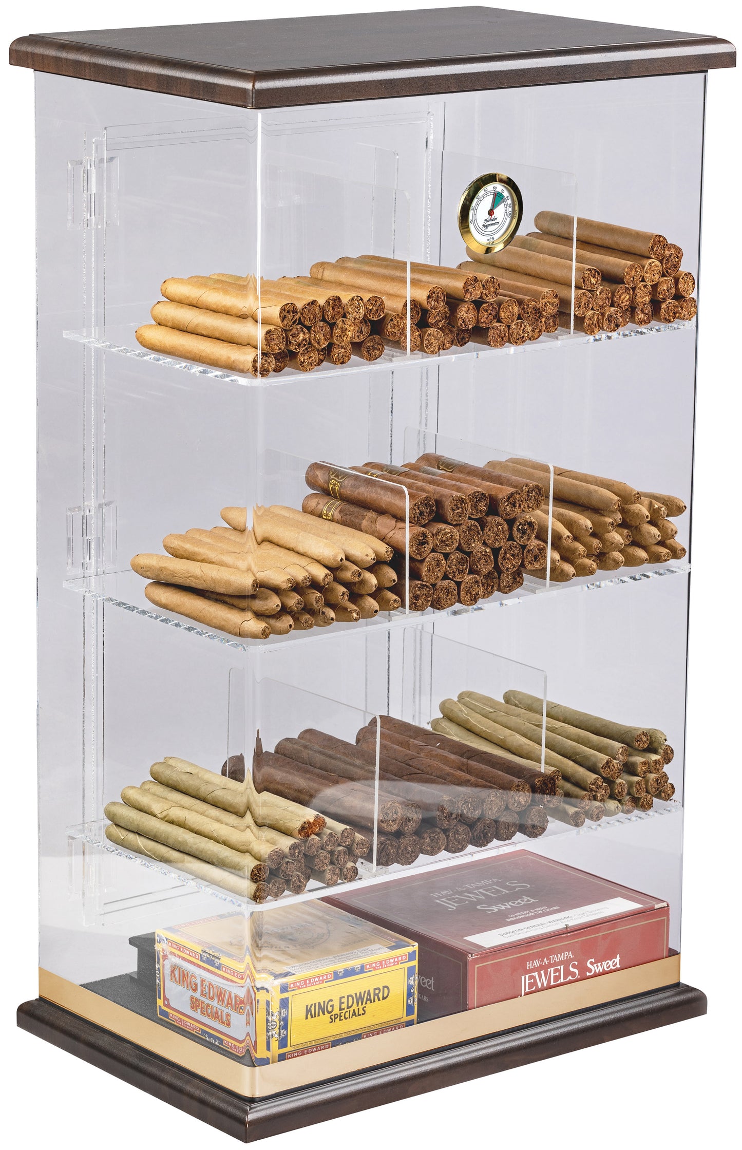 The Roosevelt Wood & Acrylic Display Humidor - Afterburner Cigar store