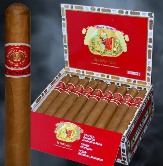 Romeo y Julieta Reserva Real Robusto Cigars (Box of 25) - Afterburner Cigar store