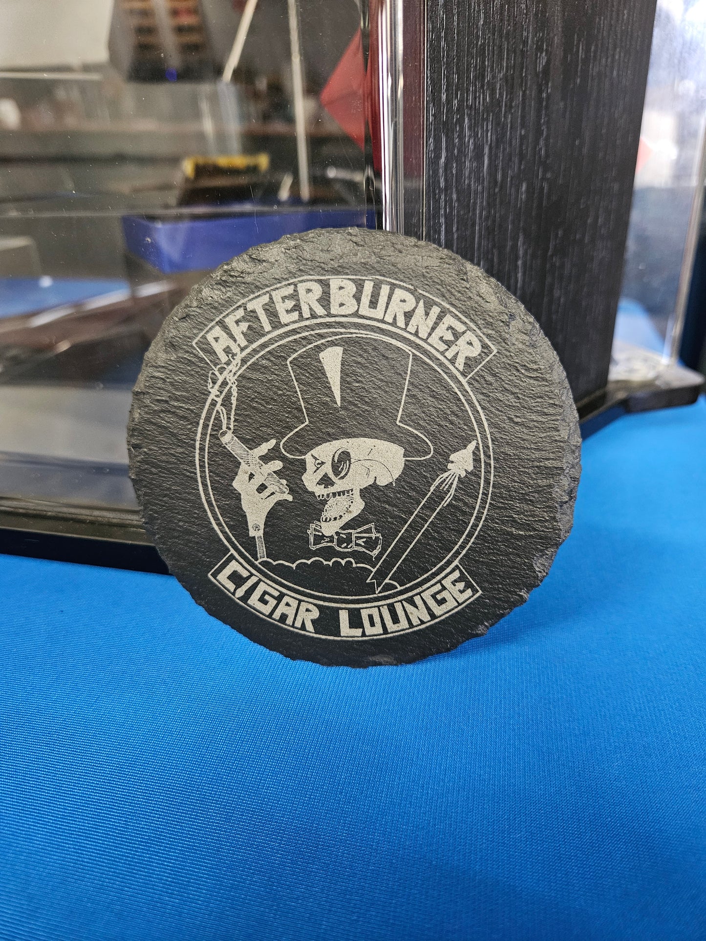 4" Coasters, set of four with Afterburner logo