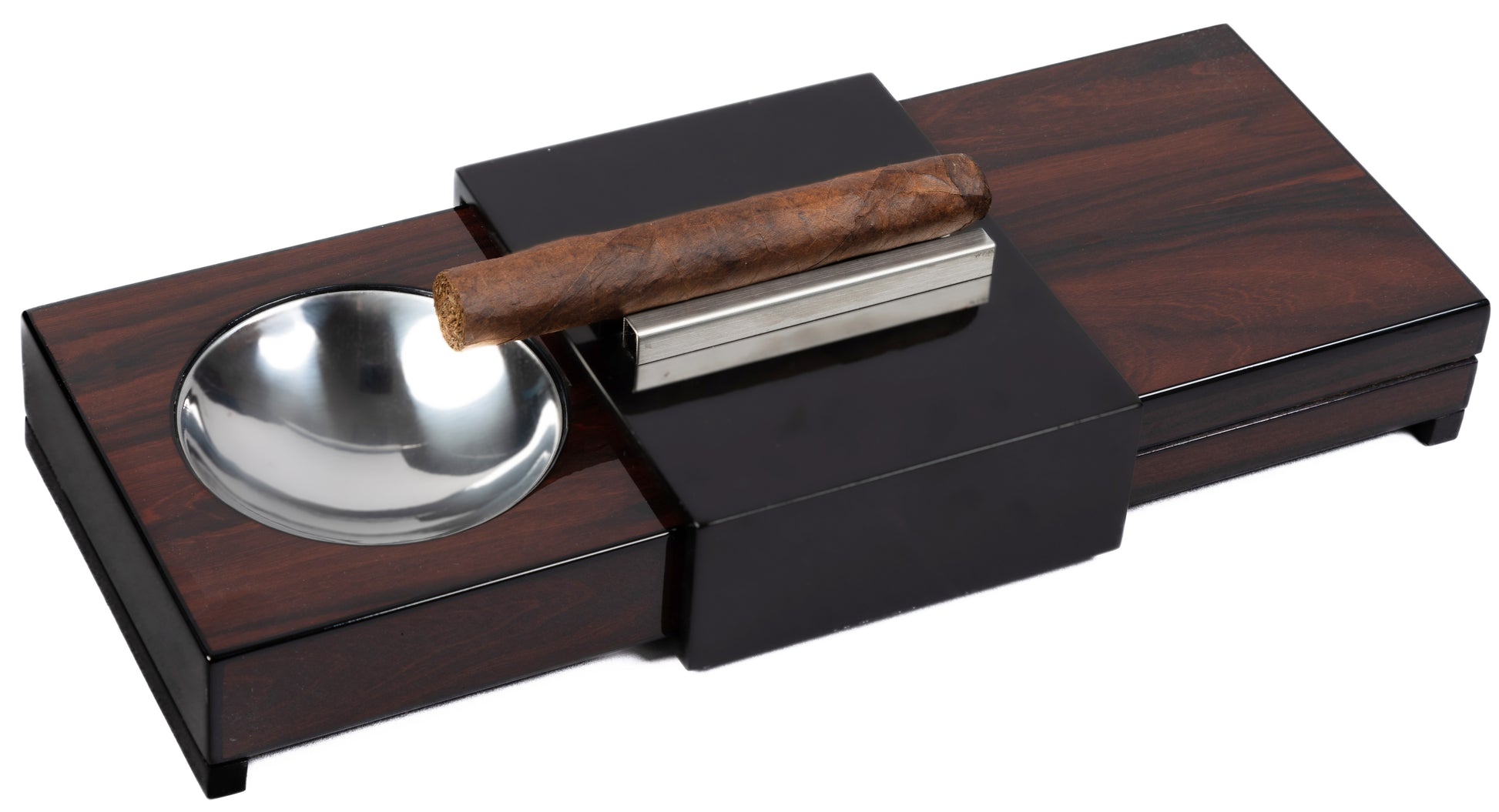 Sliding Ashtray W/ Hidden Humidor.