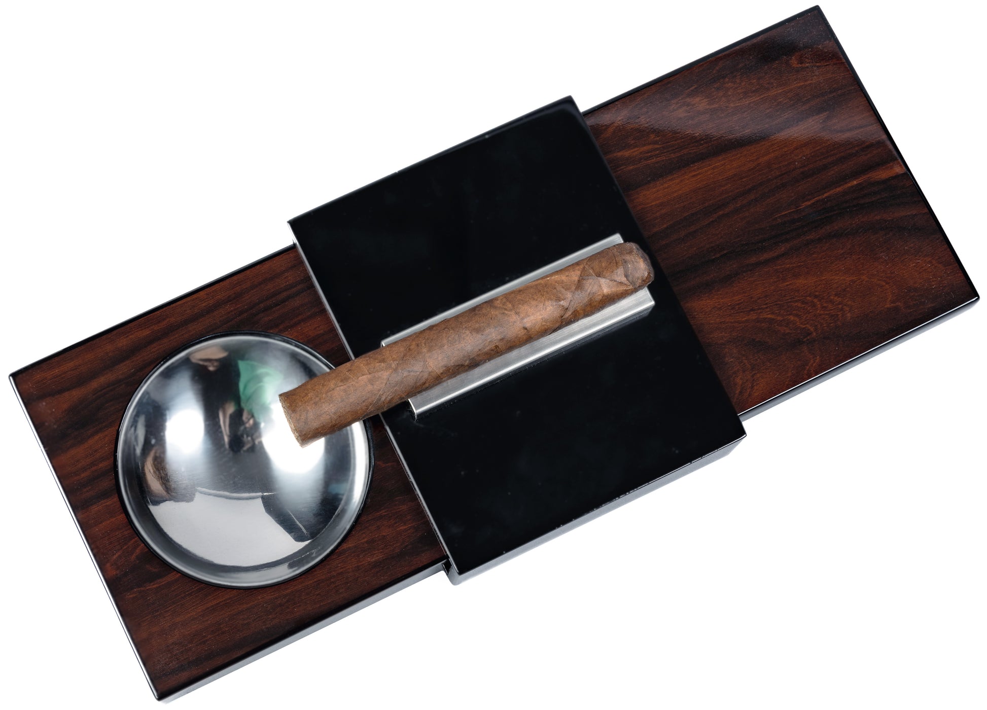 Sliding Ashtray W/ Hidden Humidor.