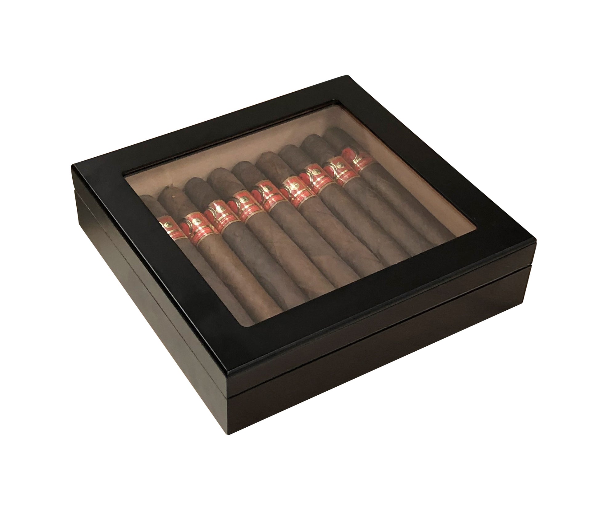 The Chateau Glass top Humidor - Afterburner Cigar store