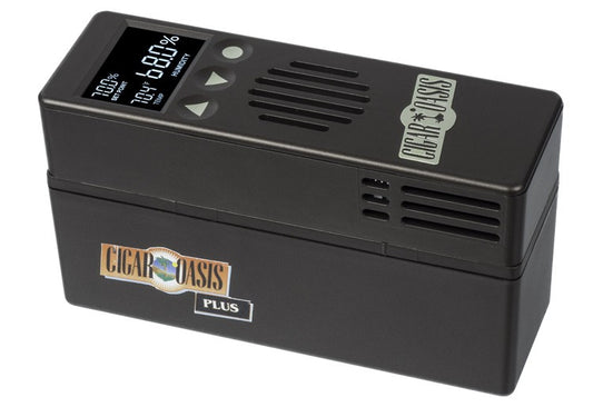 The Cigar Oasis Plus 3.0 Electric Humidifier.