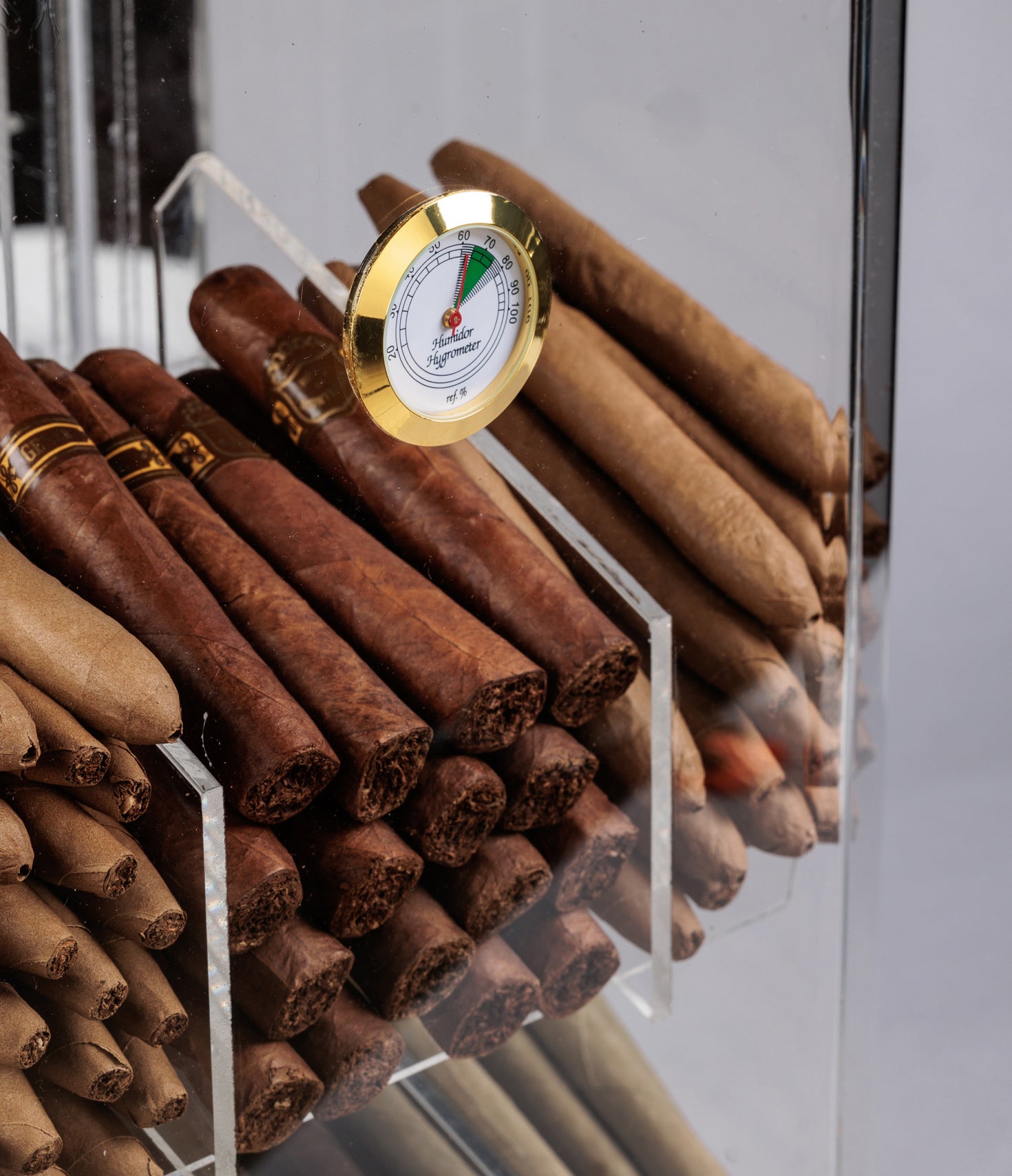 The Franklin Acrylic Display Humidor - Afterburner Cigar store