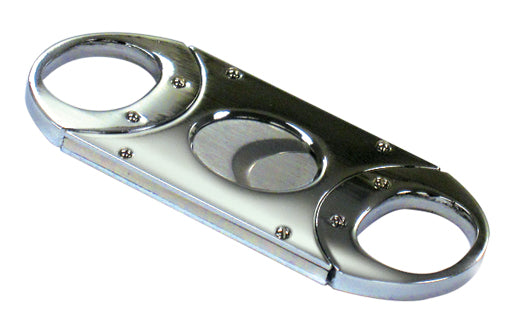 High Polished Silver Guillotine Cutter.