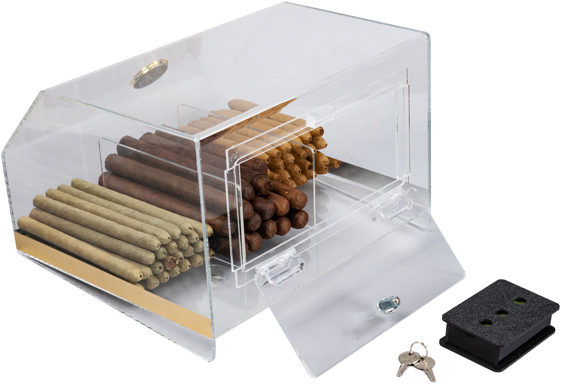The Laurence Acrylic Display Humidor - Afterburner Cigar store