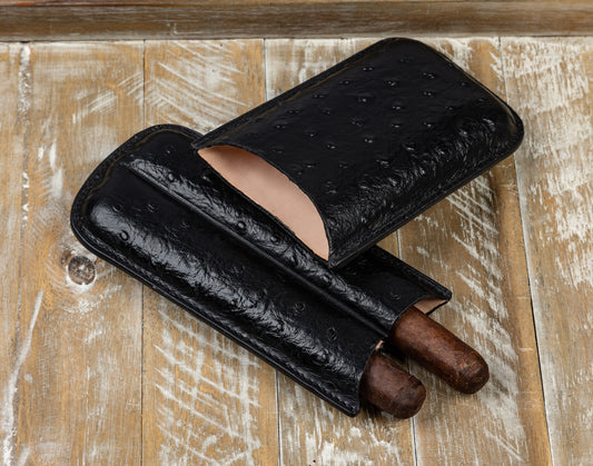 Ostrich Cigar Case.