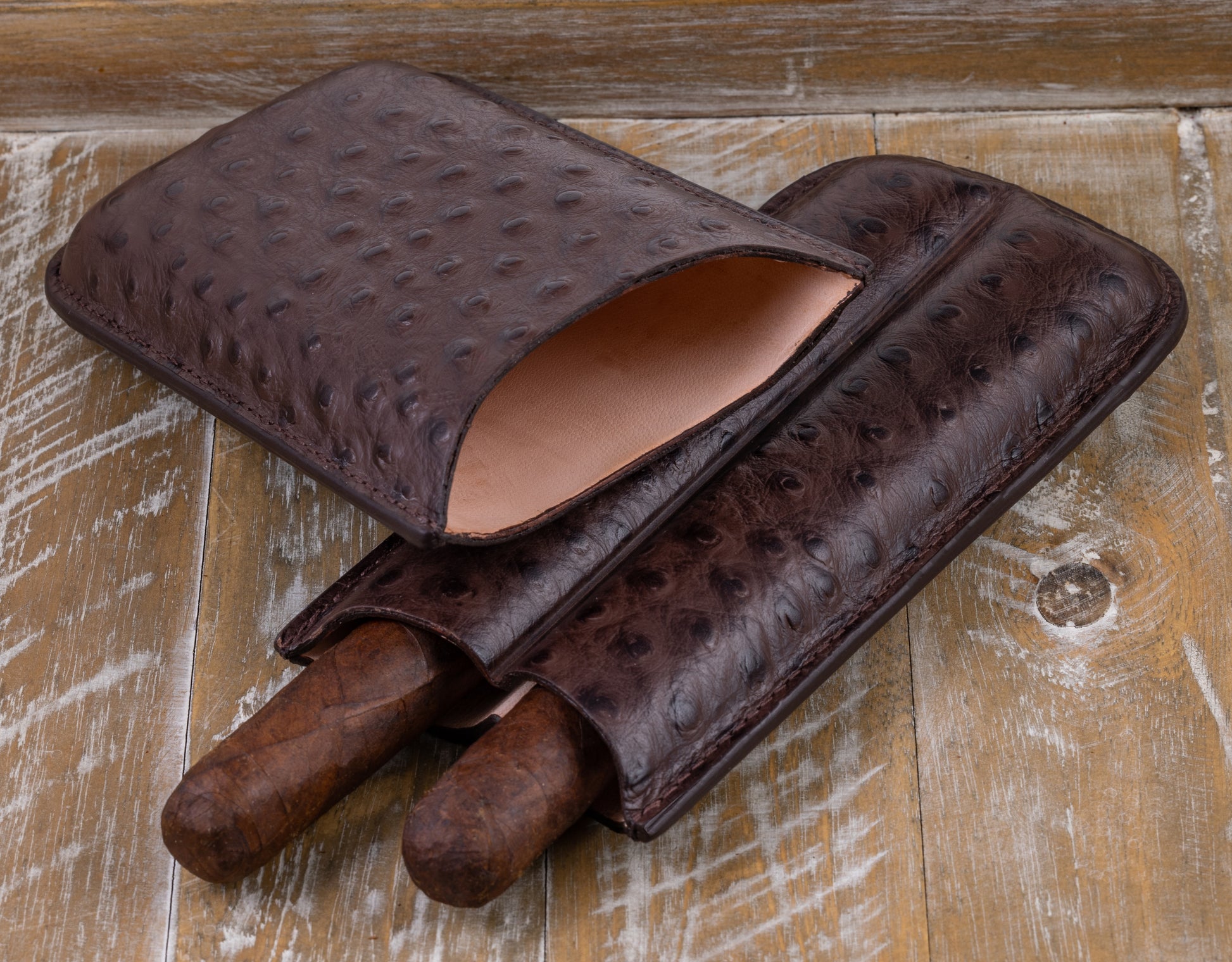 Ostrich Cigar Case.