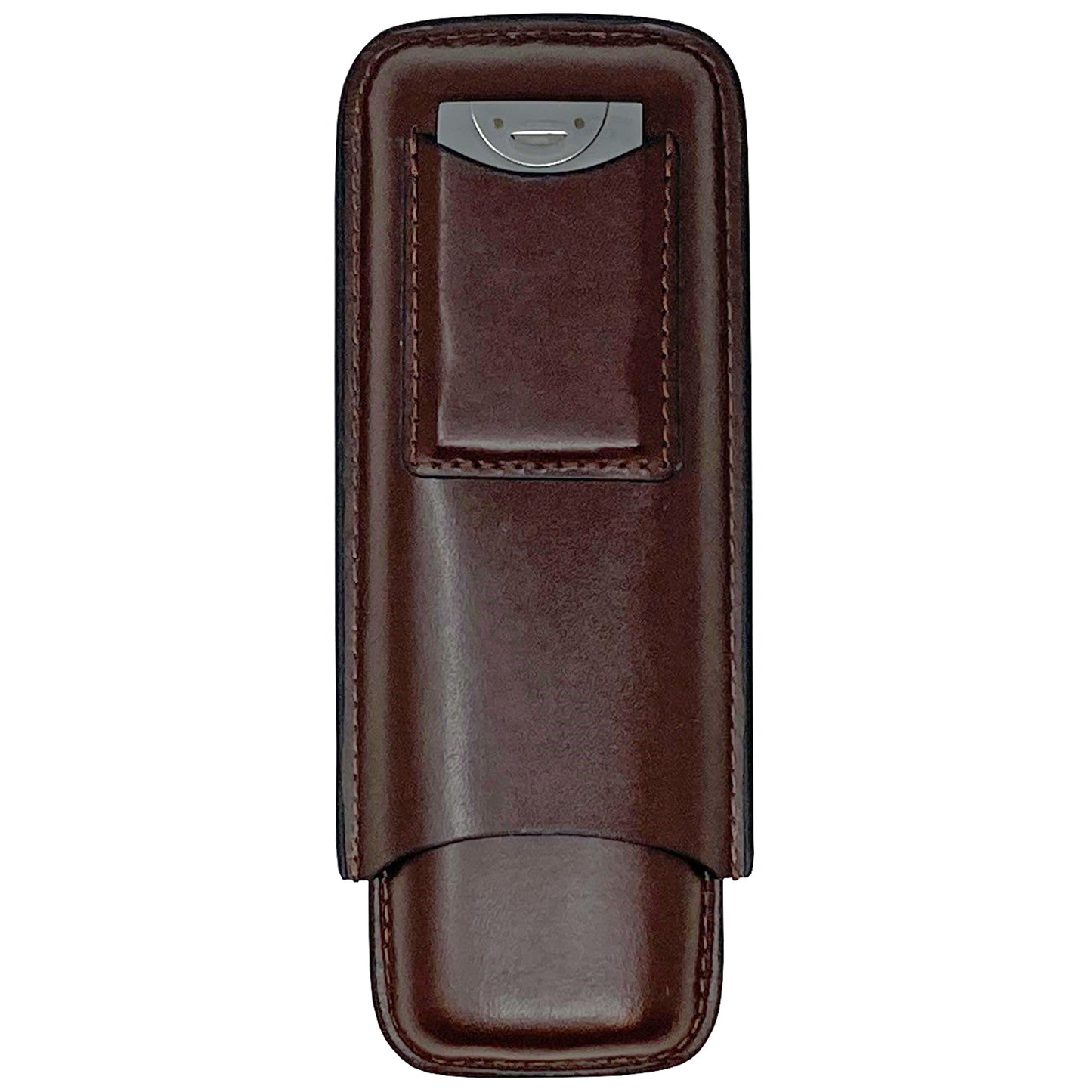 Leather Cigar Case W/ Cutter.